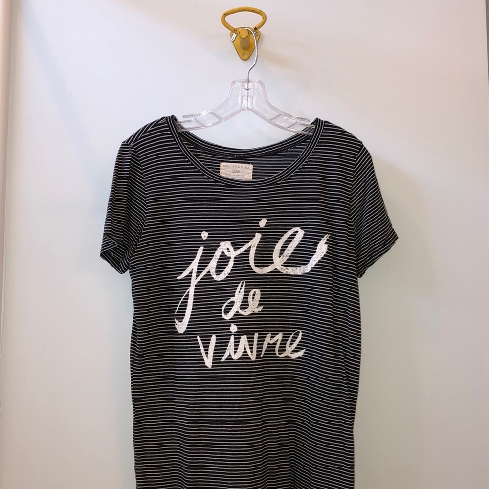 Sol Angeles striped graphic tee